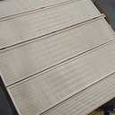 5 Panel Bamboo Room Divider  5.6 ft Tall Folding Privacy Screen, Natural Beige Freestanding Room Partition Wall for Home Office (67" x 76.75", 5-Panel)