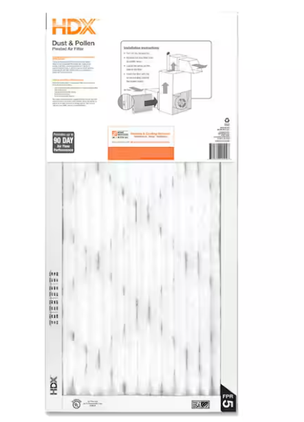 12x30x1 in. Standard Pleated Furnace Air Filter Performance FPR 5 MERV 8 3 Pack