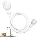 Sink Spray Rubber Hose, Sink Hose Attachment for Faucet Portable Sink Hose Faucet Sprayer, Shampoo Sprayer for Dog, Pets, Bathing Baby, Washing Hair, Rinsing Vegetables (For Sink)