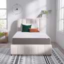 Amazon Basics Memory Foam Mattress, Soft Plush Feel, Breathable, 12", Twin, White/Grey
