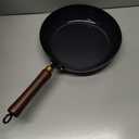 11" Enameled Carbon Steel Skillet, Nonstick Frying Pan with Stay-Cool Wooden Handle, Season-Free Stir-Fry Pan, Non-Toxic PTFE & PFOA Free Cookware, Oven-Safe & All Stovetops Compatible