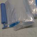 16 Pack Vacuum Storage Bags with Hand Pump, 4 Jumbo + 4 Large + 4 Medium + 4 Small Plastic Packaging Bags, 80% Space Saver Vacuum Seal Bags for Clothing, Travel Lugggage, Blankets, Comforters