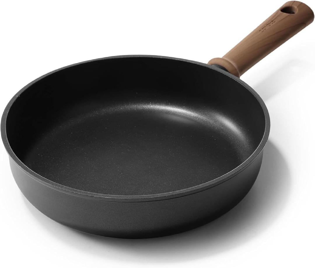 CAROTE Non Stick Frying Pans, 9.5" Nonstick Skillet Titanium Frying Pan Chef's Pan, Titanium Lightweight, Stay-cool Handle, Compatible with All Stoves, Black CAROTE Non Stick Frying Pans, 9.5" Nonstick Skillet Titanium Frying Pan Chef's Pan, Titanium Lightweight, Stay-cool Handle, Compatible with All Stoves, Black