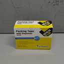 STICK UP Heavy Duty Packing Tape with Dispenser, 1 Roll, 1.88" x 65 YDs, Clear Strong Adhesive Package Sealing Tape for Shipping Moving Boxes, Mailing Supplies and Storage