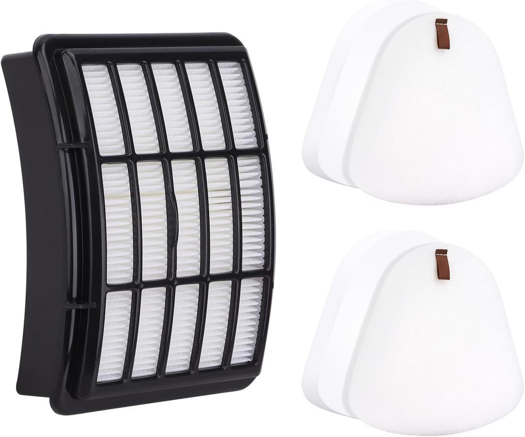 for Shark Navigator Vacuum Filter Replacement: Compatible with SHARK Navigator Lift Away NV350 NV351 NV352 NV355 NV356E NV360 UV440 UV540 CU500 XFF350 XHF350 Filter, 1+2 Pack