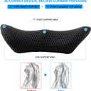 Lumbar Pillow, Memory Foam Lumbar Support Pillow for Office Chair and Car Seat, Back Support Pillow for Lower Back Pain Relief, Support Cushion Back Pillow for Sleeping, Resting, Driving, Traveling