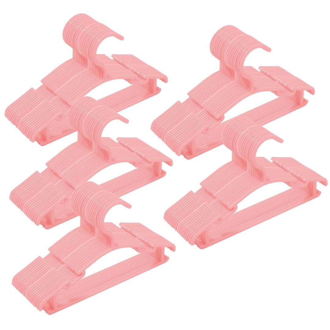 120 Pack Pink Baby Clothes Hangers,Kids Plastic Hangers for Closet,Toddler,Infant,Child,Newborn's Coat Hangers Ideal for Laundry and Nursery's Everyday Standard Use