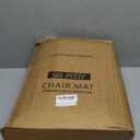 Office Chair Mat, 75" x 60" Large Chair Mat for Hard Floors, Flannel Fabric Area Rug for Hard Surface, Floor Protector Under Desk Mat for Home Office (Black) (Black (Stitched Edge))