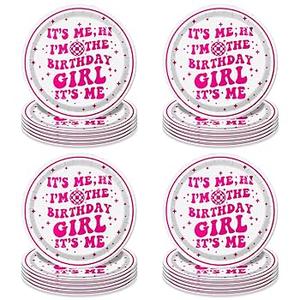 Pink I Tableware, 60 Pcs Music Birthday Decorations Pack Of 4