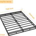 SHLAND Box Spring King - 3 Inch Heavy Duty Low Profile Metal King Box Springs for Bed, Mattress Foundation, Easy Assembly,Easy Clean Cover