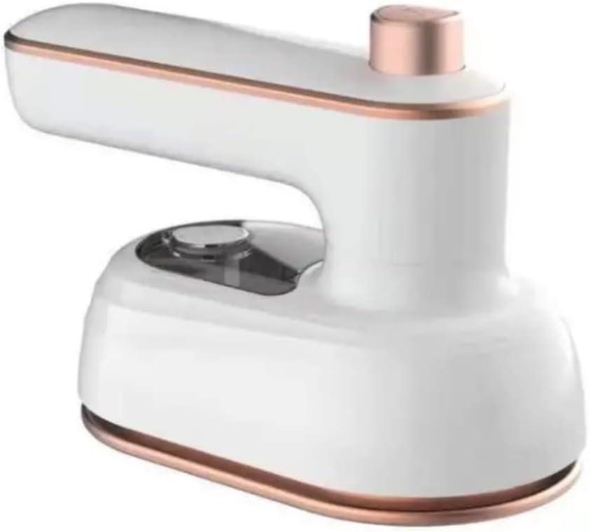 Mini Iron for Clothes, Portable Handheld Steam Iron - 360 Ironing Machine for Dry and Wet Ironing - Home and Travel (White)