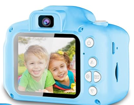 Seckton Upgrade Kids Selfie Camera, Christmas Birthday Gifts for Girls Age 3-9, HD Digital Video Cameras for Toddler, Portable Toy for 3 4 5 6 7 8 Year Old Girl with 32GB SD Card