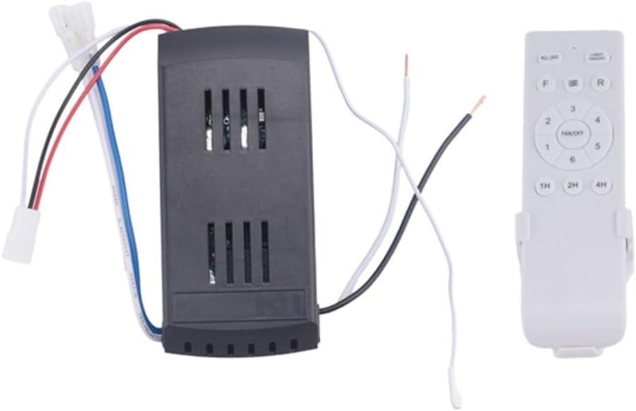 Universal Ceiling Fan Remote Control Kit Replacement, 6-Speed & Timing, Remote Replacement for 24V DC Ceiling Fan Light