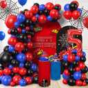 Spider Balloon Garland Arch Kit, Spider 5th Birthday Balloons Decorations, for Kids Boys Baby Shower Birthday Party Decoration Supplies
