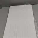 Stone Bath Mat 24"x16" - Diatomaceous Earth Shower Mat, Quick Dry, Anti-Slip, Modern Design with Bonus Non-Slip Pad - Perfect for Home Safety and Style, White,Semicircle