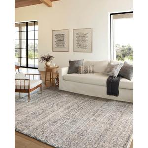 Loloi Amber Lewis Alie Collection ALE-04 Sky/Stone 2'-3'' x 3'-10'', .13'' Pile Height, Accent Rug