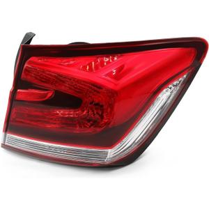 Outer Tail Light Assembly Right Side Compatible with 2013 2014 2015 Civic 4-Door Sedan Passenger Rear Lamp HO2805102 33500TR0A51