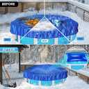 4'x8' Pool Pillows for Above Ground Pools, Winterizing Ice Equalizer 0.4mm Ultra Thick Pool Cover Air Pillow for Winter, Pool Closing Kit for Swimming Pool, 50ft Rope Included (Rectangular Style)