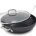 All-Clad HA1 Hard Anodized Nonstick Chef's Pan,12 Inch Induction Oven Broiler Safe 500F, Lid Safe 350F Pots and Pans, Cookware Black