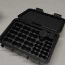 KIWIFOTOS 58 Slots AA AAA Battery Case Holder with Tester IP67 Waterproof Outdoor Household Batteries Storage Organizer Container with CR2032 Coin Cell Battery Holder