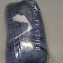 Down Camping Blanket - Lightweight, Packable, Warm & Puffy Outdoor Travel Quilt for Sleep, Hiking, Backpacking, Stadium, Festivals, Water-Resistant Sleeping Bag 55"x79" (Deep Sky Blue)