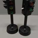 NUOBESTY Kids Traffic Light Toy Traffic Signal Light Model Toys Early Education Playset for Kids Toddler, Pack of 2(Random Size)