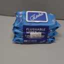 ZINKO's Flushable Wipes, Extra Large, Unscented, 42 Count, with Vitamin E and Aloe (3 Pack)