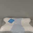 Cervical Pillow for Neck and Shoulder Pain Relief - Ergonomic Neck Pillow for Sleeping, Contour Memory Foam Pillows Side Sleeper Pillow for Neck Support, Bed Pillow for Side Back Stomach Sleepers (White & Blue)