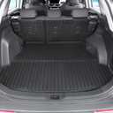 Cargo Mat for 2019-2025 Toyota RAV4(Include Hybrid), Full Coverage All Weather Trunk Mat Cargo Liner with Backrest Protectors for Toyota RAV4 Accessories