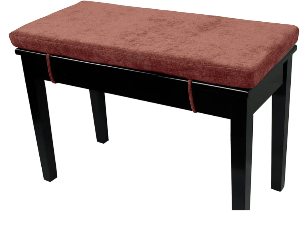 Loveboat Piano Bench Cushion, Washable Bench Pad for Shoe Storage, Window, Piano, Dining 30"x14"x2" Brick Red