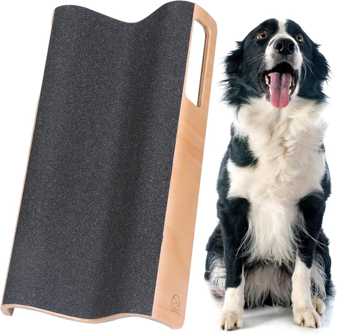 LovIntry M-Shaped Dog Scratch Pad for Nails, Dog Nail File Toy for Dog Nail Maintenance, Shortened Dog’s Side Nails Easily (L)
