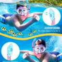 Gintenco Kids Snorkel Set, Diving Mask for Children as Unisex Kids Swimming Goggles, Anti-Fog Diving Mask and Dry Top Snorkel Combo Set for Junior and Youth