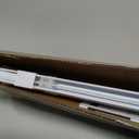 LazBlinds No Tools No Drill 1" Vinyl Mini Blinds, Cordless Blinds for Windows, Light Filtering Horizontal Window Blinds & Shades, 36" W x 36" H, White