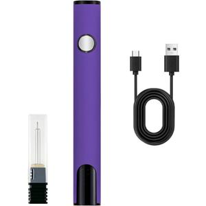2025 Rechargeable Thread Burner kit Digital Thread Zapper Tool Burning Pen For Beading Leather Craft Sewing Weaving And Stringing Wooden Board Hot Stamping Molten Wax Carving(Purple)