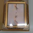 YD&YZY Gold Framed Vintage Funny Humor Bathroom Wall Art God Gives Toilet Paper Wall Decor Unique Art Painting Picture Print Whimsical Bathroom Restroom 8x10 inch Small Framed