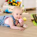 Melissa & Doug Rollables Safari and Farm Friends Infant and Toddler Toy 2-Pack