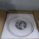 AUTELO 12" Milk Glass Ceiling Light, Gold Semi Flush Mount Ceiling Light, 11.81 inch