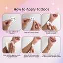 Cute Y2K Temporary Tattoos | Realistic Waterproof Fake Tats | Festival, Bachelorette, Halloween, Birthday Favors, Accessories