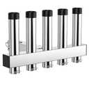 Garvee 4-Tube Fishing Rod Holder 2" Hitch Stainless Steel Angle Adjustable