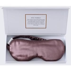 ZIMASILK Adjustable 100% 22 Momme Mulberry Silk Sleep Mask for Sleeping, Filled with Premium Mulberry Silk, Softest & Breathable Eye Sleeping Mask (Plum Wine)