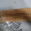 LazBlinds No Drill Cordless Bamboo Roman Shades, 26.5" W × 72" H, Brown