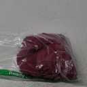 Pink Queen Women's 2025 Fall Long Sleeve Shirts Mock Neck Button Decor Ruched Slim Fit Going Out Tops (Burgundy), S