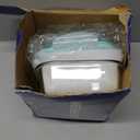 4-Piece Glass Food Storage Container Set with Secure Locking Lids, Transparent Blue, Microwave, Oven, Freezer, and Dishwasher Safe