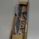 Curtain Rods for windows 32-48 inch, 5/8 inch Decorative Curtain Rod Set, Matte Black Splicing Heavy Duty Metal Curtain Rod with Brackets