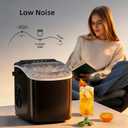 Antarctic Star Pro-Grade Countertop Ice Maker, 8 Cubes in 6 Mins, 26lbs/Day, Self-Cleaning, 2 Sizes, Ultra-Quiet for Home Bar, Kitchen, Office & Entertaining