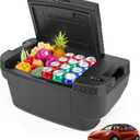 Car Refrigerator for Tesla Model Y, 37QT(35L) -4~68 Car Fridge 12V Refrigerator for Tesla Model Y, APP Control, Trunk Portable Freezer for Camping Tailgating Road Trip Home 12/24V DC&120~240V AC
