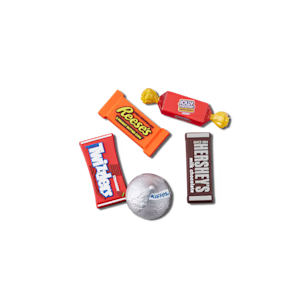 Crocs Jibbitz Shoe Hershey Chocolate Candy Food Charms 5-Pack