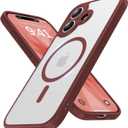Faiono Magnetic for iPhone 17 Case [Full Camera Protection][Military-Grade Protection][Compatible with MagSafe] Shockproof Protective Slim Phone Case for iPhone 17, Claret