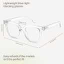 miyya Blue Light Glasses for Women & Men Oversized UV & Blue Light Blocker Chunky Frames, Stylish Eyewear Accessories