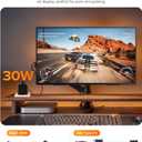 Portable Monitor 24 144Hz 1080P, 145% sRGB QLED Gaming Monitor, 0.1MS FreeSync, 450Nits Laptop Monitor, USB-C & HDMI, VESA & Stand, Large Second Screen for Laptop, Computer, Mini PC, Game Consoles